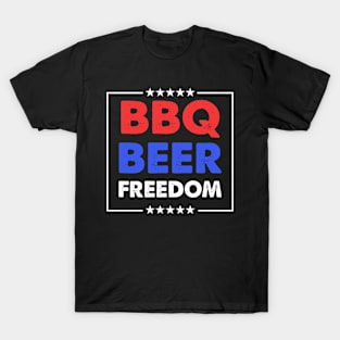 BBQ Beer Freedom design | BBQ Beer Freedom design T-Shirt